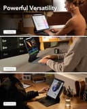 ESR iPad Pro 13 Inch (M5/M4, 2025/2024) Case with Keyboard, Keyboard Case with Easy-Set Magnetic Stand, Portrait/Raised Modes for iPad Pro 13 Keyboard, Removable Case, Rebound 360 Series, Black - 3