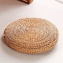 Pvczool Cuscino di Tessitura Fatto a Mano Pouf Naturale Rotondo Riempire Il Cuscino di Seta di Seta Cuscino Sedia Yoga Morbido Cuscino di (B) - 4