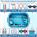 Deruitu 15 en 1 Switch Sports Accesorios Bundle Set para Nintendo Switch/ Juegos OLED, Switch Sports Juegos Accesorios Kit, Family Party Pack Juegos Set para Switch OLED Juegos Deportivos - 2