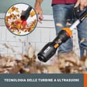 WORX WG543E Soffiatore a batteria brushless da 20 V LeafJet - Batteria e Caricatore Inclusi - 8