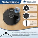 Bluearks 29 Stück Zubehör für Roborock S8 MaxV Ultra/S8 Max Ultra Roboter Saugroboter,1 Mop Reinigungsbürste,2 Hauptbürste,4 Filter,4 Wischpad,4 kleiner Mopp,6 Seitenbürsten,6 Staubbeutel,S8 Max - 7