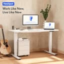 FLEXISPOT Scrivania Elettrica Regolabile in Altezza 180×80 cm con Doppio Motore e Porta USB, Piano Monoblocco da 25 mm, Gambe a 3 Sezioni, Portata 120 kg, 4 Memorie, Rilevamento Ostacoli - 2