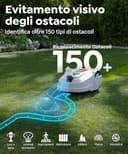 YARDCARE M800Plus Robot Tagliaerba Senza Filo Perimetrale, 800 m², Posizionamento GPS + Visione AI, Robot Tosaerba, Modalità di Taglio a U, Rilevamento di 150 Ostacoli, Ricarica Automatica, App - 6