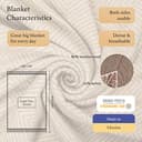 LYHome Coperta in Lana Merinos - Copriletto Plaid per Letto Divano, Singolo Una Piazza e Mezza Matrimoniale, Coperte Per Invernale Estiva Morbida Calda e Grande (140x200 cm, Beige - Bianco Rombi) - 3