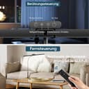 brightower Doppelkopf Schreibtischlampe LED Dimmbar, 24W 80CM Schreibtischlampe klemmbar für Homeoffice, Augenschutz Tageslichtlampe mit Fernbedienungen, Schwanenhals Büro Tischlampe 5 Farbmodi - 2