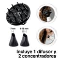 Remington Secador Pelo 2400 W, motor profesional AC, antiencrespamiento PROluxe tecnología OPTIheat, iónico, ráfaga de aire frío, 3 ajustes de calor/2 velocidades, difusor y concentrador AC9140 - 3