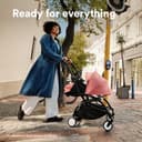 Stokke YOYO3 Stroller with Newborn Pack (Stone) - Includes Frame (Black), Mattress, Five-Point Harness, Extendable Canopy, Padded Shoulder Strap & Protective Storage Bag - 2