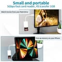 USB C SD Memory Card Reader HUAZHUN USB Type C to SD Card Adapter for iPhone 16 SD Camera Adapter Trail Camera Viewer for iPhone 17 16 15 Pro Max 16 Plus iPad Pro MacBook Air/Pro Galaxy, Plug and Play - 7