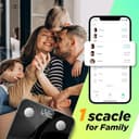 RunStar Bilancia pesapersone e percentuale grasso, Bilancia smart digitale e precisa con ampio display, Analizzatore di 13 dati di composizione corporea, Sync App - 3