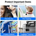 Air Tags-Android Smart Tag, Bluetooth Tracker, Compatible with Google's ‘Find My Device’ App (Android Only) for Keys, Luggage, Backpacks, Purses, and Other Items (Black, 4 Pack) - 6