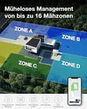 ECOVACS GOAT G1-800 robot tagliaerba 800mq senza filo perimetrale, Rasaerba robot con mappatura automatica, posizionamento Banda Ultra Larga+Vision+GPS, gestione di 16 zone, pendenza fino al 45% - 5