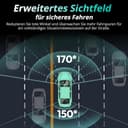 BOTSLAB 4K Dashcam Auto Vorne Hinten mit STARVIS 2 Sensor, WDR Dual-Kanal Dash Cam mit 64GB SD-Karte, Sprachsteurung & 5GHz Wi-Fi, WLAN Autokamera, GPS, Super Nachtsicht, bis zu 256GB - 7