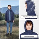 Berghaus Women’s Stormcloud Prime 3-in-1 Waterproof Jacket with Removable Fleece Midlayer & Adjustable Hood, Breathable Raincoat (UK, Numeric, 14, Regular, Regular, Navy) - 4
