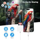 [Apple MFi Certified] USB C SD Card Reader, SD Card Reader Adapter with Dual Slots for iPhone 17 16 15 Pro Max iPad MacBook, USB Type C High-Speed Trail Camera Viewer Memory Card Reader, Plug and Play - 6