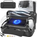 daydayup 14-in-1-Zubehörset kompatibel mit Playstation Portal Remote Player, Tragetasche und Kleiderbügelhalter mit 2 Displayschutzfolien und 4 Daumengriffen, Zubehörpaket für PS Portal - 1