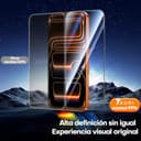 TAURI 2 Unidades Protector de Pantalla para iPhone 17 Pro completo mejorado Completa con Herramienta de Auto-Instalación Sin Polvo, Vidrio Templado, [Protección de Nivel Militar] Resistente a Rasguños - 3