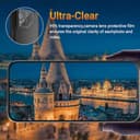 Euukzzea Protector de Pantalla para ASUS ROG Phone 8 /ROG Phone 8 Pro Cristal Templado, 3 Piezas Dureza 9H Vidrio Templado y 2 Piezas Protector de Lente de Cámara, HD Transparente - 5