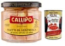 Callipo Filetti di Ventresca di Tonno all'olio di oliva,Ventresca-Thunfischfilets in Olivenöl,dem wertvollsten Teil des Thunfischs,Glas 200g + Italian Gourmet Polpa di Pomodoro 400g Dose - 1
