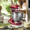 KitchenAid Batidora amasadora - Artisan - Robot de Cocina con Cabezal Inclinable - Amasadora con 3 Accesorios - Batidora de repostería con Bol de Acero Inoxidable - 4,8 L - Rojo - 5
