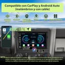 Hexinex 2 DIN Radio Coche Universal con Pantalla Táctil 7 Pulgadas, con CarPlay/AndroidAuto/Mirror Link, Admite Carga Type-C/USB/Micrófono/FM/EQ/WiFi/GPS/Bluetooth/USB/SWC y Cámara Trasera - 4