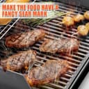 GFTIME 7637 44,5 cm x 26 cm Griglie per griglia in ghisa per Weber Spirit 200, Spirit E-210, E-220 S-210, S-220 con comandi Frontali. Griglie di Cottura per griglia Weber Spirit (Confezione da 2) - 5