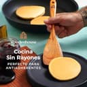 Utensilios de Cocina Madera 12 Pzs - Set de Espátulas y Cucharas de Madera, con Soporte, Reposacucharas y Ganchos. Antiarañazos. Accesorios Cocina con Agarre Cómodo para Sartenes Antiadherentes - 5