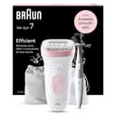 Braun Silk-épil 7, Depiladora Eléctrica Para Una Eliminación Del Vello Fácil, Piel Suave Duradera, 7-210, Blanco/Flamenco - 1
