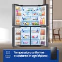 Samsung Frigorifero Quattro Porte AI RF59C70TEB1/ES, WiFi, Total No Frost, All Around Cooling, Motore Digital Inverter Garantito 20 Anni, 649 L, LxAxP: 91,2 x 177,9 x 72,3 cm, Antracite - 6