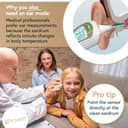 iProvèn Pro Series | Non-Touch Forehead Thermometer with Ear Function | Superior Accuracy for Adults, Kids, Babies | Premium Digital Thermometer for Adults and All Ages | Quiet Fever Alarms - 6