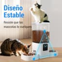 Comedero Gato Automatico Doble WiFi: 5G Dispensador Comida Gatos con Alimentación Lenta y Control por App, Comedero Perro Automatico de 7L para Varias Mascotas, Fácil de Limpiar(ACF190W-C) - 9