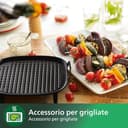 Philips Airfryer Kit Grill XXL, piastra antiaderente, cottura a doppio strato, con 6 spiedini, lavabile in lavastoviglie, app per ricette, nero (HD9959/00) - 4