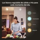 Philips Hue Bombilla LED White Ambiance E27, 806 lm, blanco cálido a frío, regulable, controlable mediante aplicación, compatible con Amazon Alexa (Echo, Echo Dot), paquete de 4, generación anterior. - 6
