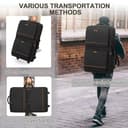 Rexmica Borsa da Trasporto per Controller DJ con Ruote, Compatibile con Pioneer XDJ RX2/ XDJ RX3/ XDJ-RX/DDJ-FLX10/ DDJ REV7/ DDJ 1000SRT, Zaino con Ruote Imbottito con 2 Tasche per DJ Mixer Accessori - 6