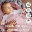 MIRARI Kids ® Coperta Neonato in Lana Merino 100% - 75x100cm - Invernale per Carrozzina - 2