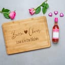 Housewarming Personalised Chopping Board - Love is in The Kitchen Custom Names Design - 3