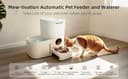 Smart Automatic Cat Feeder with Camera, 2in1 Pet Feeding Station with 5L Food Dispenser & 3L Water Tank, Feeder with APP Control, Night Vision, 2-Way Audio, Timed Feeding Schedule for Cats and Dogs - 4