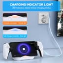 FYOUNG Charging Dock Station for Playstation Portal, Portable Charger Stand for Ps Portal with RGB Light and USB C Charging Cable, Handheld Stand Holder for Playstation Portal (White) - 4