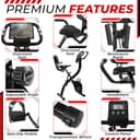 SmartXBike Pro 4-in-1 Exercise Bike Folding Indoor Cycling Fitness Bike with Magnetic Auto Resistance, FTP Power Training for Home Gym, Bluetooth Smartphone App Compatible with Kinomap, VZfit VR - 6