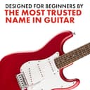 Fender Squier Debut Series Stratocaster Chitarra Elettrica, Chitarra per Principianti, con garanzia di 2 anni, Raso Rosso Dakota - 4