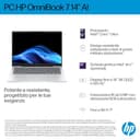 HP OmniBook 7 AI 14-fr0001sl, Notebook, Intel Core Ultra 5-225U, 16GB RAM, 512GB SSD, Display 14” OLED 2K 300 Nits, AI PC, 5MP IR Privacy Cam TNR, Windows 11, Argento - 7