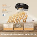 DREAME L50s Pro Ultra Robot Aspirapolvere e Lavapavimenti, Autosvuotamento per 100 Giorni e Autopulizia ad Alta Temperatura, Aspirazione da 30.000 Pa, Pulizia di Bordi e Angoli, Spazzola Antigroviglio - 3