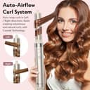 Slopehill Airstyler 5 IN 1, Ionen Föhn 110000 U/Min, Multifunktionaler Hairstyler, Lockenstab Automatisch, Warmluftbürste,Glätteisen, für Styling, Volumisieren, Locken und Glätte（Champagner Gold） - 2