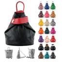 modamoda de T179 Damen Leder Rucksack Tasche, handmade in Italy (Dark Chocolate) - 5