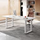 FLEXISPOT Höhenverstellbarer Schreibtisch Gestell mit 4-Fuß-Gestell & Dualmotor – Premium Standing Desk/Workstation mit Sitz-Steh-Erinnerung, 150 kg Tragkraft, kompatibel 120–200×70–90 cm - 2