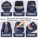 AOTIAN Nylon Lightweight Sturdy Little Casual Backpack 7 L Deep Blue - 4
