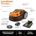 Lawnmaster OcuMow®18 Toscabaldì Robotico Senza Filo 500 m² Batteria 2Ah, Navigazione Ottica, Evitamento di Ostacoli, Stazione di Carica Automatica, Funzione Zona Vietata, WiFi & Bluetooth App - 6