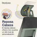 Steelcase Gesture, silla de oficina ergonómica con brazos 360º, sujeción lumbar y reposa cabeza regulables Ónix; Fabricado en Europa - 7