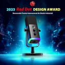 FIFINE XLR USB Microfono Gaming per PC PS4 PS5, Streaming Micrófono de Dinámico per Podcast Studio para Estudio Grabación - 2