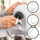 Bosch MUM5 Impastatrice Planetaria Robot Da Cucina Multifunzione, 900 W, 7 Velocità, Grigio - 4