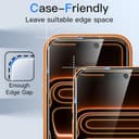 JETech Protector Pantalla de Privacidad para iPhone 17 Pro Max 6,9 Pulgadas, Antiespia Cristal Vidrio Templado con Marco de Instalación Fácil, 2 Unidades - 7